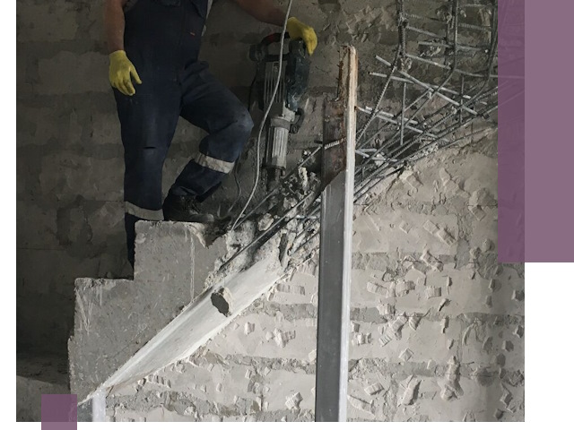 Демонтаж металлических и бетонных лестниц в Лесосибирске