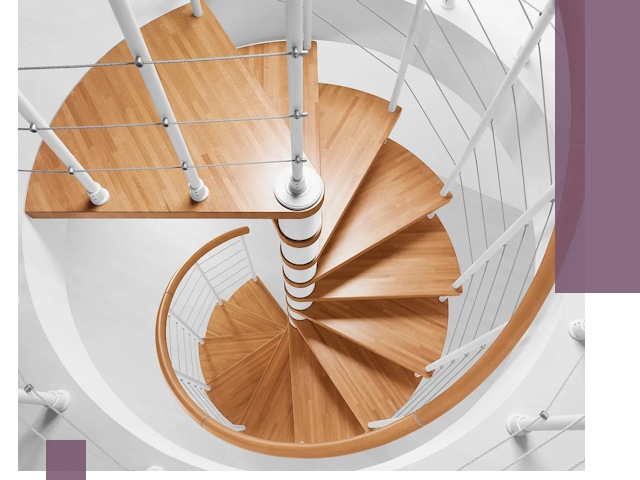 Изготовление винтовых лестниц под ключ в Лесосибирске