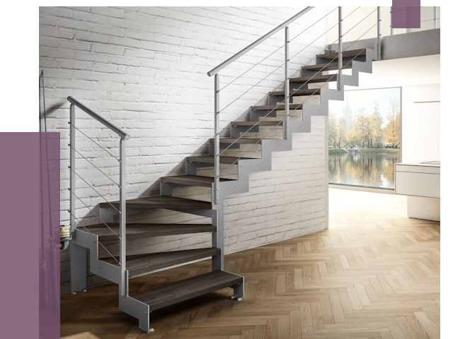 Г-образные лестницы под ключ в Лесосибирске от 37754 руб. | ПРОЛЁТ-Лсс