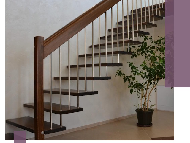 Лестницы на больцах под ключ в Лесосибирске – изготовление и монтаж