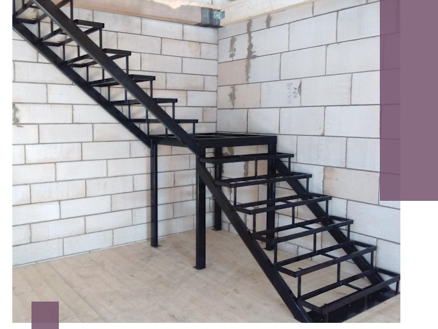 Лестницы на металлокаркасе под ключ в Лесосибирске — изготовление и монтаж