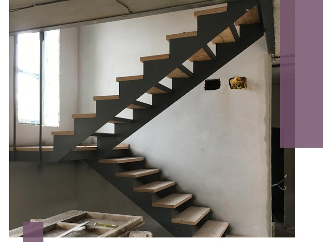 Изготовление лестниц на металлокаркасе в Лесосибирске от производителя