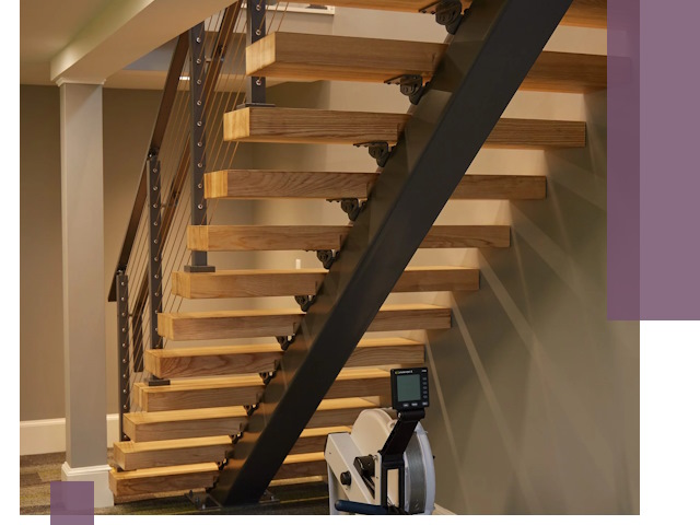 Лестницы на монокосоурах под ключ в Лесосибирске - изготовление и монтаж