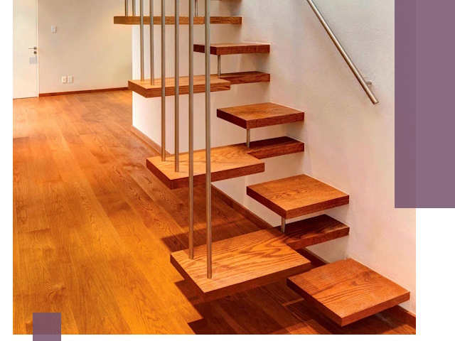 Лестницы «гусиный шаг» на заказ в Лесосибирске для узких пространств