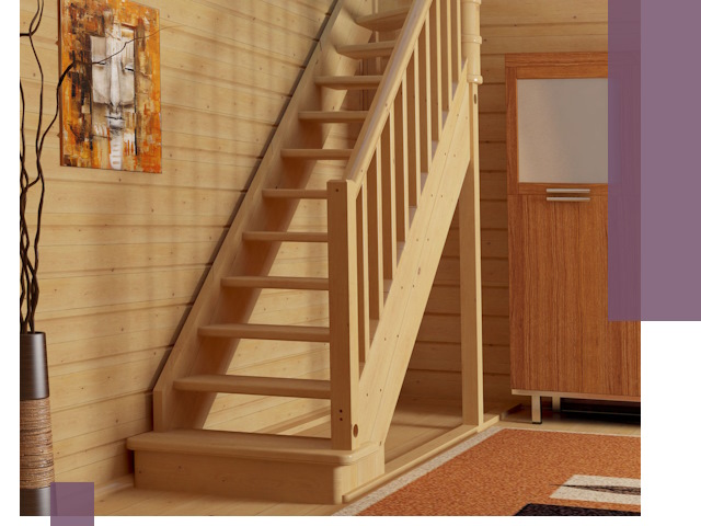 Лестницы эконом класса под ключ в Лесосибирске — недорого и быстро