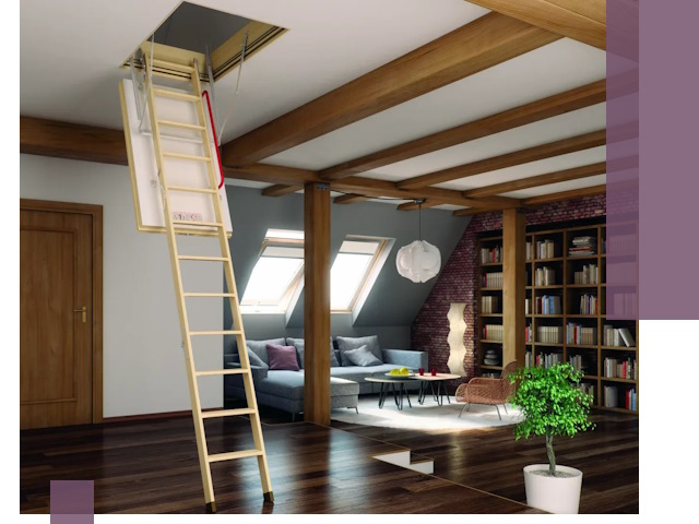 Чердачные лестницы под ключ в Лесосибирске: изготовление и монтаж