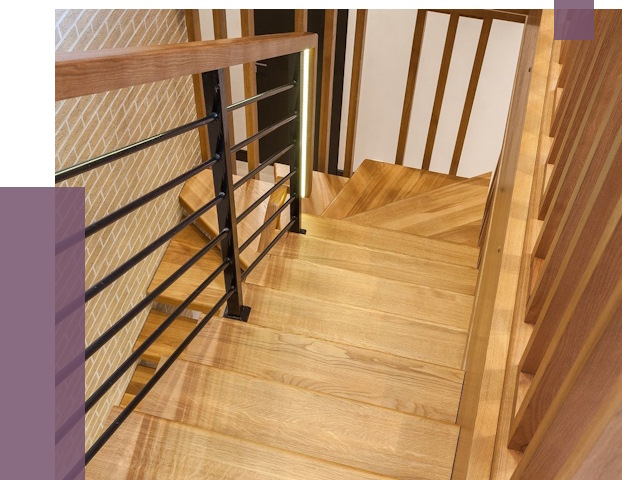 Лестницы из ясеня в Лесосибирске под ключ от 10207 руб. 