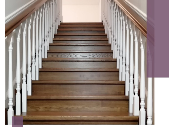 Лестницы из ясеня на заказ в Лесосибирске — изготовление и монтаж