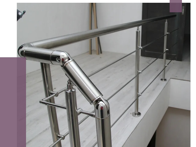 Перила из нержавеющей стали в Лесосибирске от 9165 руб. под ключ | ПРОЛЁТ-Лсс