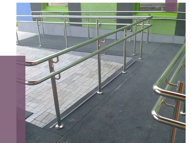 Ограждения пандусов в Лесосибирске от 4426 руб. монтаж | ПРОЛЁТ-Лсс