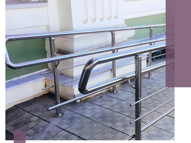 Ограждения пандусов из металла и нержавейки в Лесосибирске