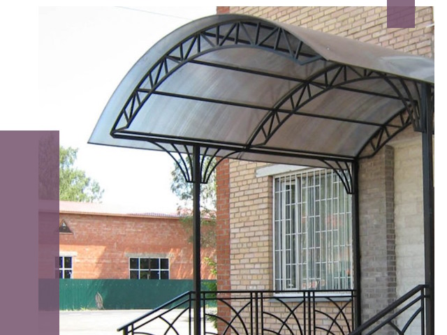 Металлические навесы и козырьки в Лесосибирске от 13019 руб.