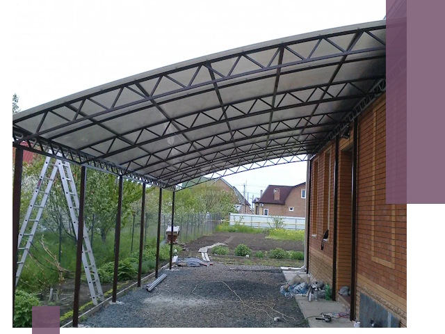 Профессиональный монтаж навесов под ключ в Лесосибирске