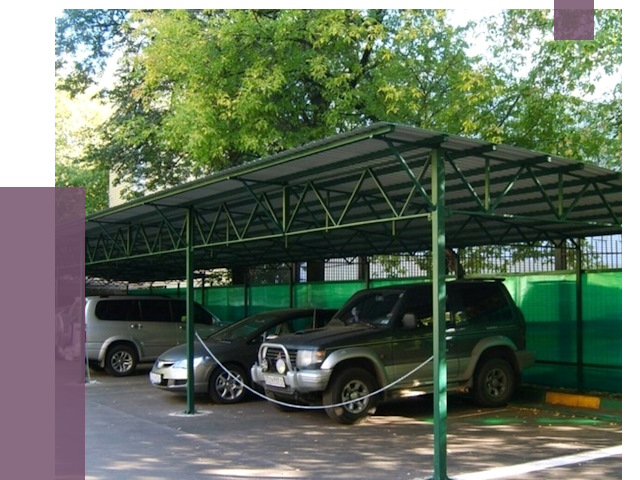 Навесы для парковки в Лесосибирске от 81758 руб. заказать | ПРОЛЁТ-Лсс