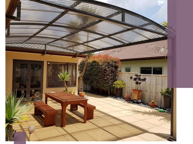 Навесы во двор под ключ в Лесосибирске — изготовление и монтаж