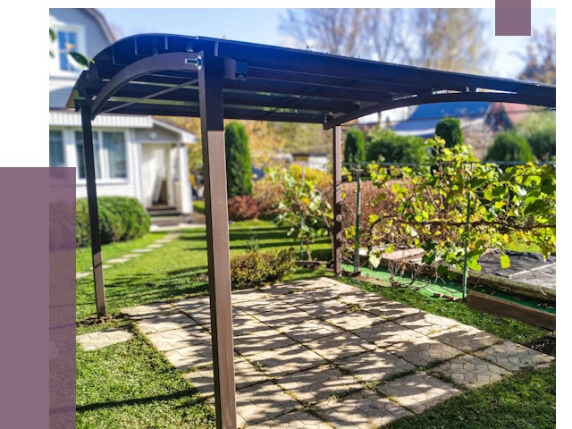 Навесы для дачи в Лесосибирске от 12967 руб. под ключ — ПРОЛЁТ-Лсс