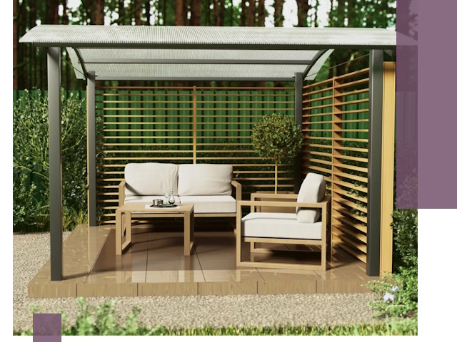 Навесы для дачи в Лесосибирске: изготовление, монтаж и демонтаж