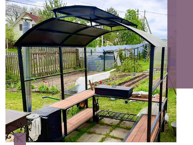 Навесы для барбекю в Лесосибирске: изготовление, монтаж и демонтаж