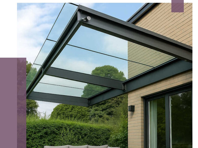 Стеклянные навесы и козырьки в Лесосибирске от 12498 руб.