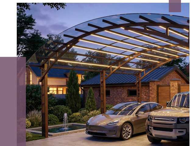 Металлические навесы в Лесосибирске от 12915 руб. под ключ — ПРОЛЁТ-Лсс