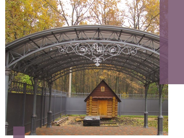 Кованые навесы премиум-класса под заказ в Лесосибирске