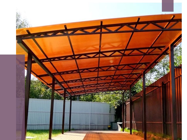 Односкатные навесы под ключ в Лесосибирске от 13383 руб. 