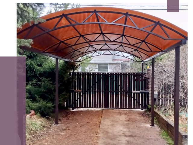 Арочные навесы в Лесосибирске от 12967 руб. — изготовление и монтаж | ПРОЛЁТ-Лсс