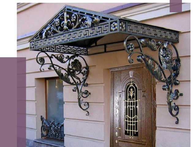 Кованые козырьки в Лесосибирске под ключ от 12967 руб. — ПРОЛЁТ