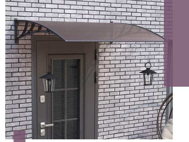 Недорогие козырьки и навесы под ключ в Лесосибирске