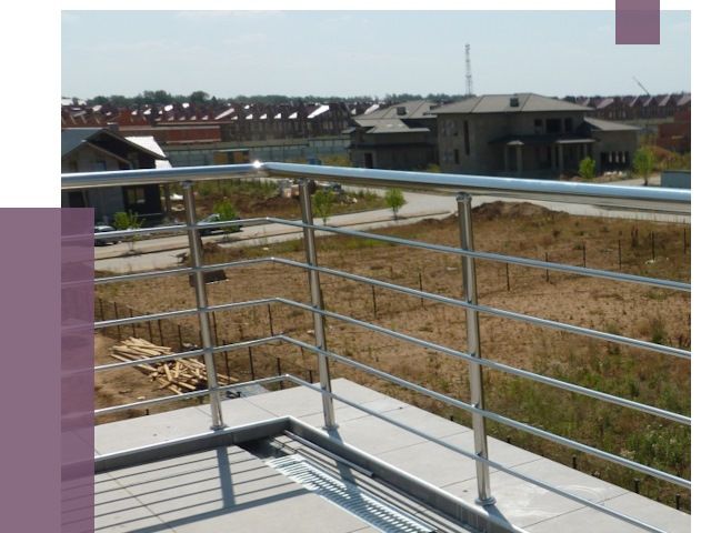 Парапеты из нержавеющей стали в Лесосибирске от 8124 руб. за м² | ПРОЛЁТ-Лсс