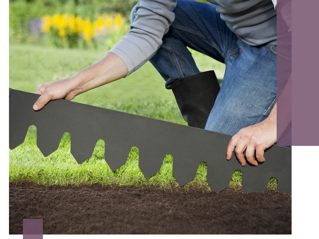 Металлические бордюры для газона в Лесосибирске — изготовление и монтаж