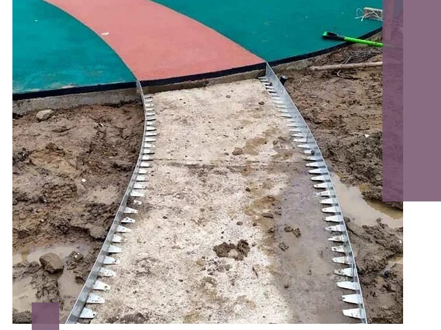 Металлические бордюры для дорожек в Лесосибирске — монтаж и изготовление