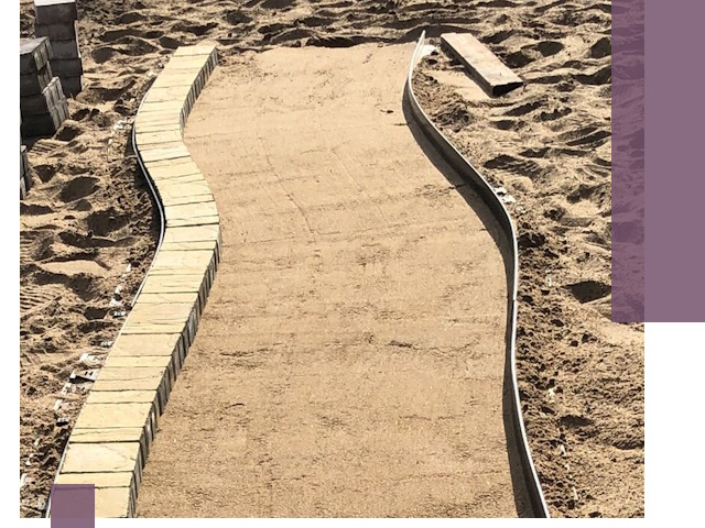 Металлические бордюры для тротуаров в Лесосибирске — прочные и долговечные