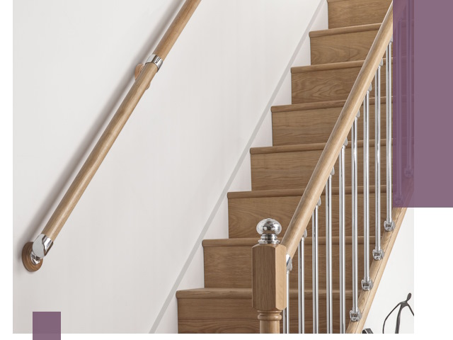 Пристенные поручни из стали и нержавейки под монтаж в Лесосибирске